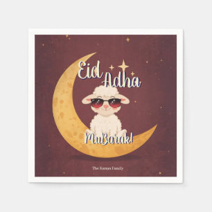 Servilleta De Papel Fiesta divertida de ovejas lindas por Eid Al Adha