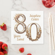 Fiesta elegante por el 80 cumpleaños