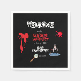 Servilleta De Papel Fiesta elegante y sangriento Murder Mystery