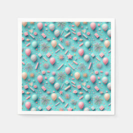 Servilleta De Papel Fiesta en azul