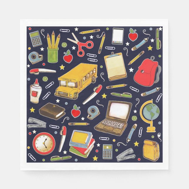 Servilleta De Papel Fiesta escolar Napkins (Anverso)