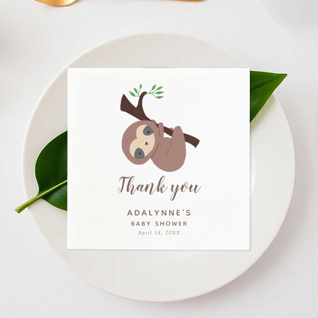 Servilleta De Papel Fiesta eslovaco de la selva de Baby Shower Neutral (Subido por el creador)