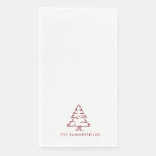 Servilleta De Papel Fiesta Familiar de Vacaciones de Navidad