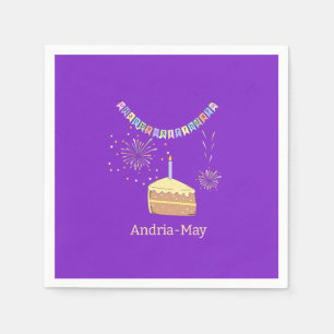 Servilleta De Papel Fiesta Feliz Cumpleaños Bunting