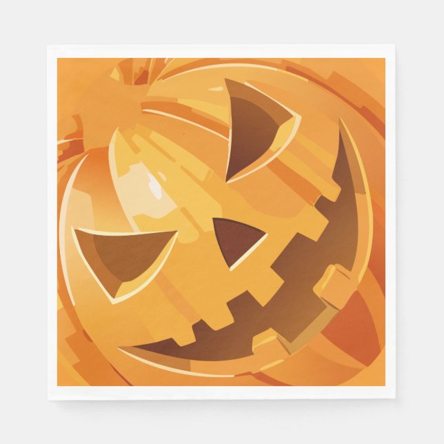 Servilleta De Papel Fiesta Feliz de Halloween (Anverso)