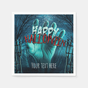 Servilleta De Papel Fiesta Feliz Halloween Zombie