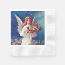 fiesta festiva vintage de Navidad Angel