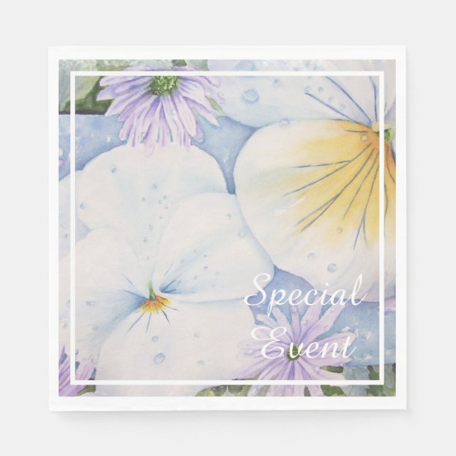 Servilleta De Papel Fiesta Fiesta Pansy (Anverso)