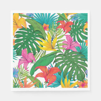 Servilleta De Papel Fiesta Floral Tropical