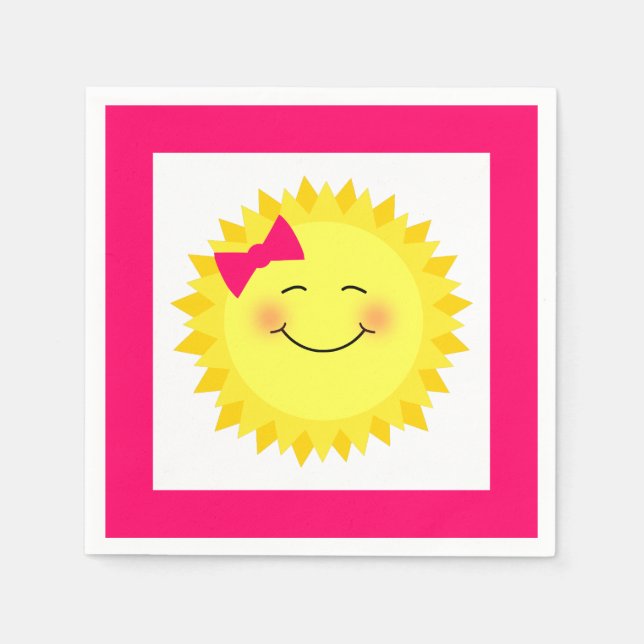 Servilleta De Papel Fiesta Girly Sunshine (Anverso)