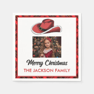 Servilleta De Papel Fiesta Gorra de Navidades occidentales