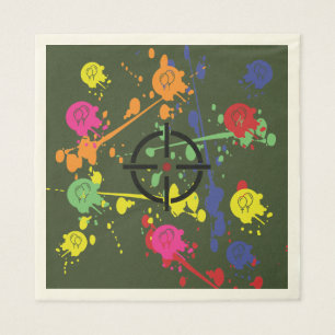 Servilleta De Papel Fiesta Green Paintball