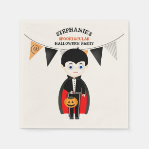 Servilleta De Papel Fiesta Halloween de pequeños vampiros