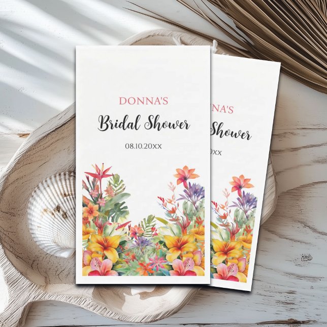 Servilleta De Papel Fiesta Hawaiana Tropical de Despedida de Soltera (Subido por el creador)