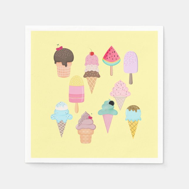 Servilleta De Papel Fiesta Ice Cream (Anverso)