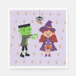 Servilleta De Papel Fiesta Infantil Cute Halloween