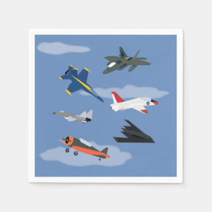 Servilleta De Papel Fiesta infantil de aviones y jets