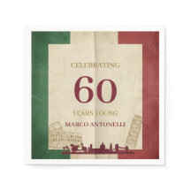 Fiesta italiana de cumpleaños número 60 Vintage