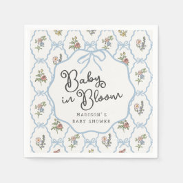 Servilleta De Papel Fiesta Jardín de primavera Pastel Floral Baby Show