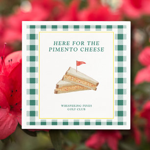 Servilleta De Papel Fiesta Maestros Tema Golf Queso Pimiento Verde