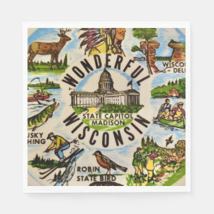 Servilleta De Papel Fiesta maravillosa de Wisconsin 