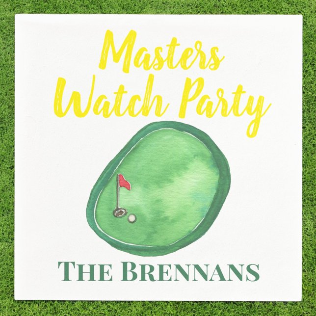 Servilleta De Papel Fiesta Masters Golf Watch (Subido por el creador)