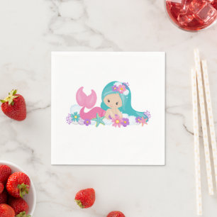 Servilleta De Papel Fiesta Mermaid Napkins Purple