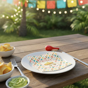 Servilleta De Papel Fiesta Mexicana Personalizada para Despedida de So