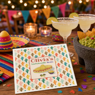 Servilleta De Papel Fiesta Mexicana Personalizada para Despedida de So