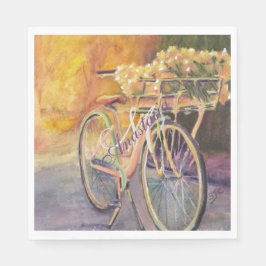 Servilleta De Papel Fiesta MONOGRAM DE BIKE RIDE