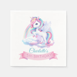 Servilleta De Papel Fiesta Napkins a una mágica fiesta de cumpleaños.