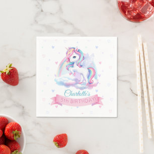Servilleta De Papel Fiesta Napkins a una mágica fiesta de cumpleaños.