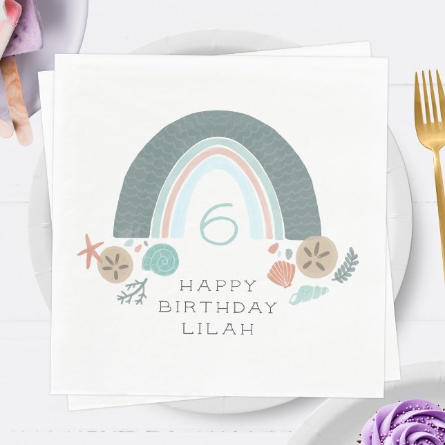 Servilleta De Papel Fiesta Náutico De Arcoiris Bajo El Mar (Subido por el creador)