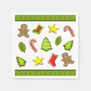 Servilleta De Papel Fiesta navideña de las cookies navidades