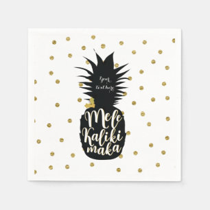 Servilleta De Papel Fiesta Navideña de Mele Kalikimaka Piña