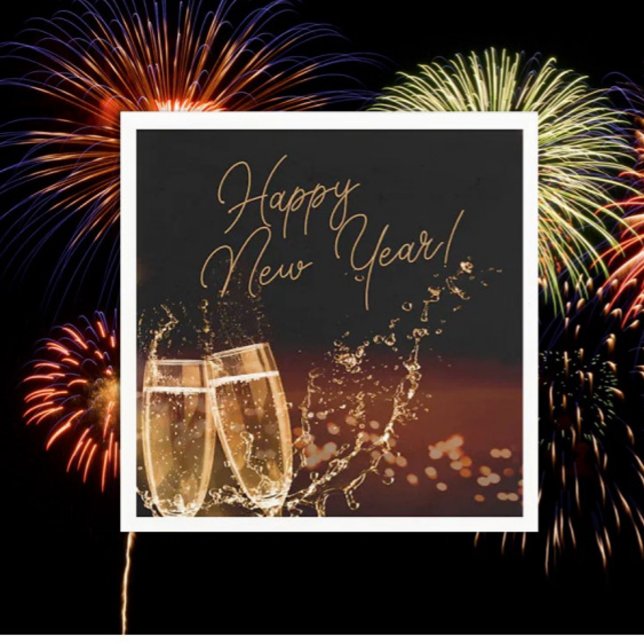 Servilleta De Papel ¡fiesta! Noches de Año Nuevo Feliz (Subido por el creador)