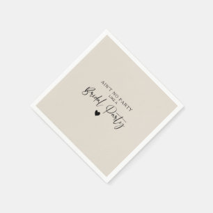 Servilleta De Papel Fiesta Nupcial Caligrafía Minimalista