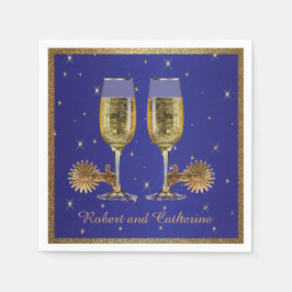 Servilleta De Papel Fiesta Occidental Champagne Y Spurs Personalizado 