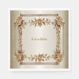 Servilleta De Papel Fiesta Ornate Rectangle Dimond Flowiny