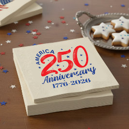 Servilleta De Papel Fiesta Patriótica del 250 Aniversario de América 1