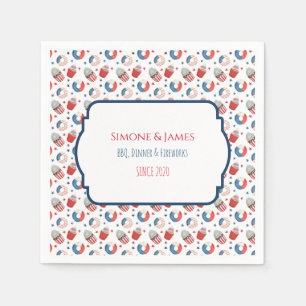 Servilleta De Papel Fiesta Personalizada de BBQ al Estilo Americano el