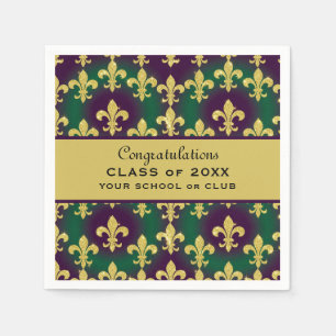 Servilleta De Papel Fiesta personalizada de Mardi Gras