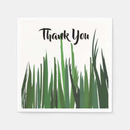 Servilleta De Papel Fiesta Personalizada de Naturaleza de Hierba Verde