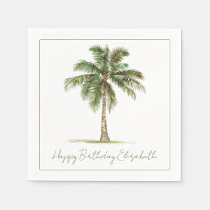 Servilleta De Papel Fiesta Personalizada de Palma Costera