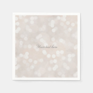 Servilleta De Papel Fiesta personalizada glamour moderna con bokeh bla