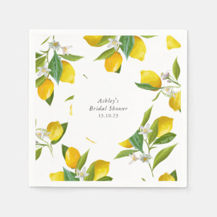 Servilleta De Papel Fiesta personalizado de ducha de limón novia