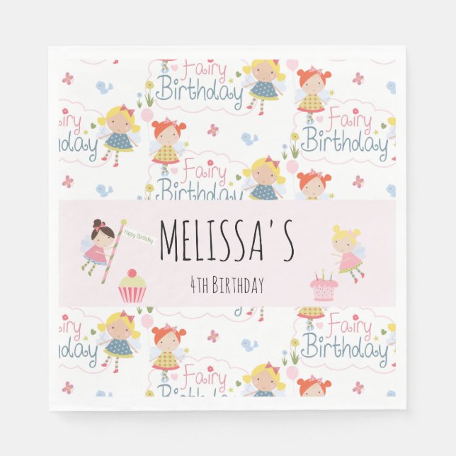 Servilleta De Papel Fiesta personalizado de la leche de cumpleaños (Anverso)