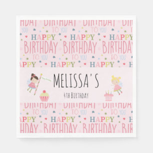 Servilleta De Papel Fiesta personalizado de la leche de cumpleaños