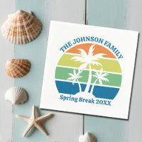 Fiesta personalizado Tropical Island Palm Trees