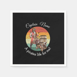Servilleta De Papel Fiesta Pirate Black Napkins
